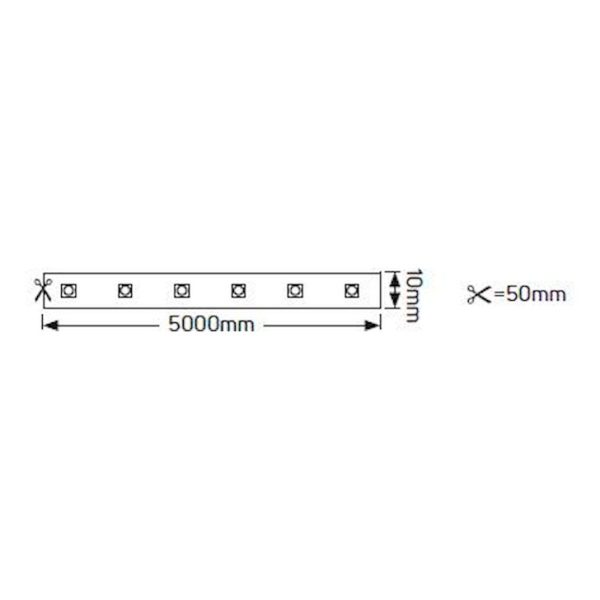 Geyer Ταινία LED Eco 14.4W 24V 3000K IP20 5m LE144243020 - Image 2