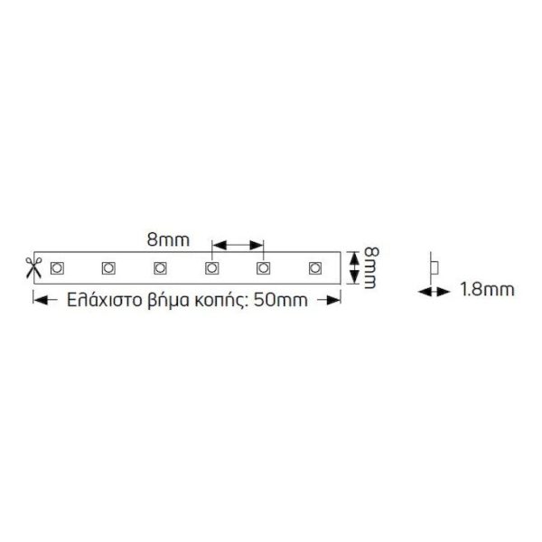 Ταινία LED Geyer 14,4W 24V 4000K 5m. LE144244020 eco - Image 2