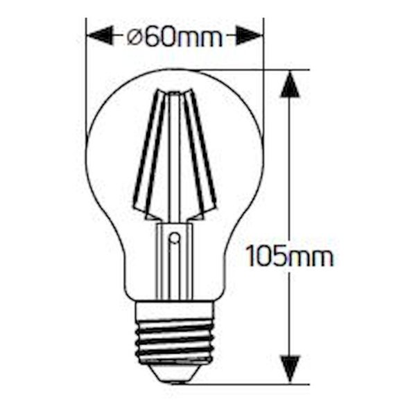 GEYER LFA274-B Λάμπα LED Color Α60 4W E27 μπλε 60lm - Image 3