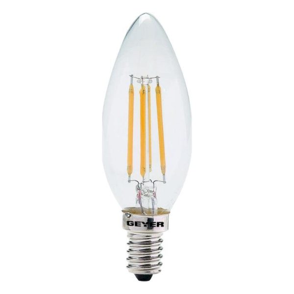 Geyer LFCW144 Λάμπα LED Κερί Filament C35 4W E14 2700K 470lm - Image 2