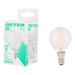 Geyer λαμπτήρας LED Σφαιρική Filament matt G45 4W E14 2700K LFGSW144
