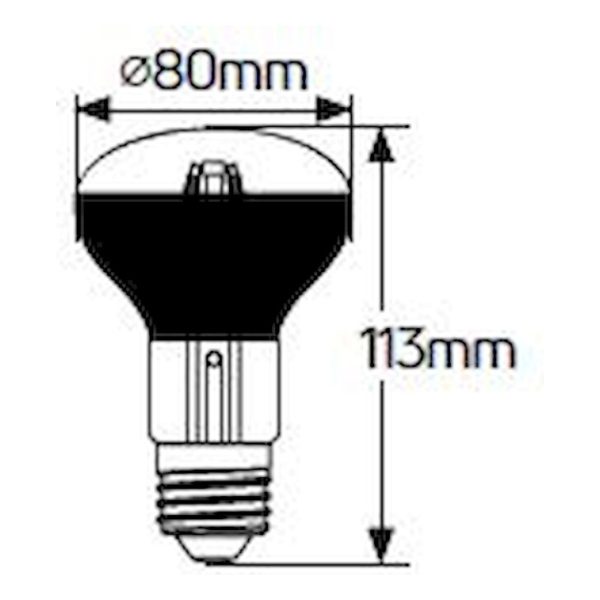 Geyer λαμπτήρας LED Filament R80 11W E27 4000K LFK80CE27 - Image 2
