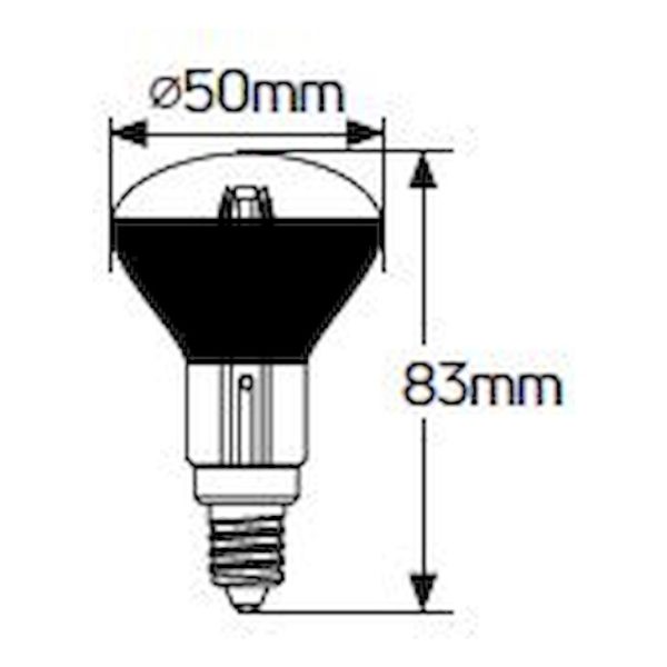 Geyer λαμπτήρας LED Filament R50 5W E14 4000K LFKCE14 - Image 2
