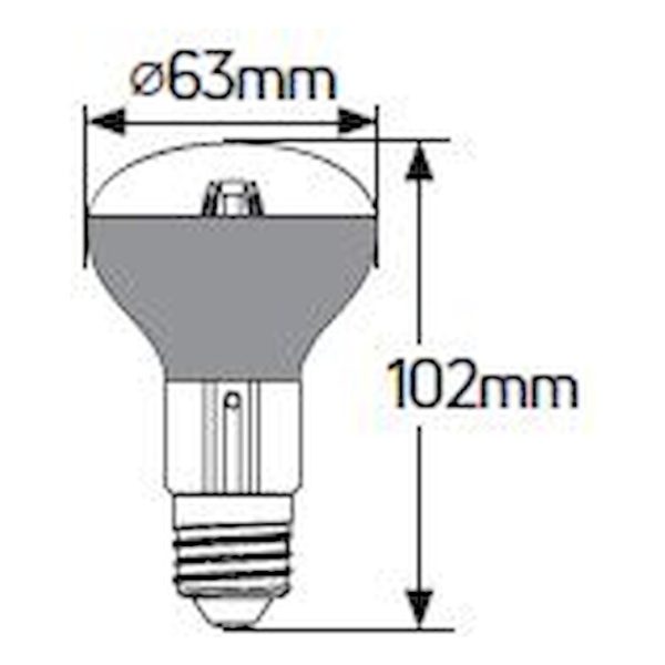 Geyer λαμπτήρας LED Filament R63 8W E27 2700K LFKWE27 - Image 3