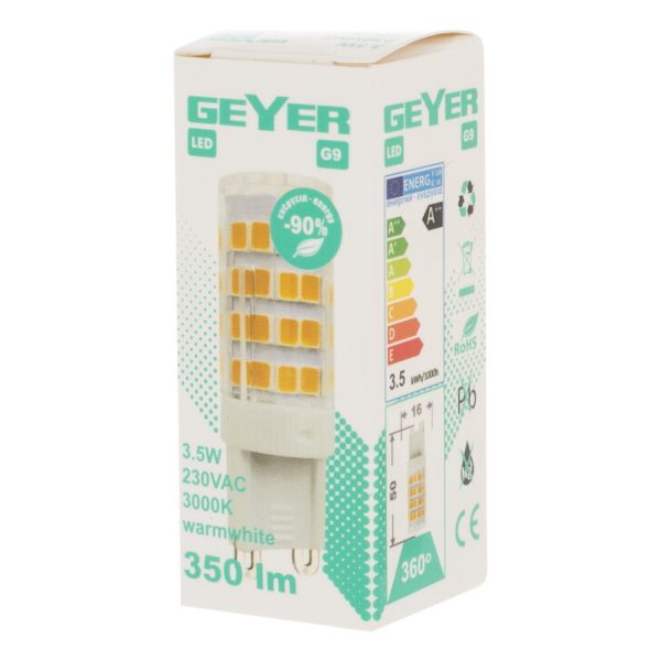 Geyer λαμπτήρας LED G9 3.5W 3000Κ LG93.5-PW - Image 3