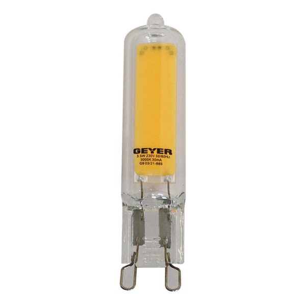 Geyer λαμπτήρας LED G9 Glass COB 3.5W 3000K LG93.5GW
