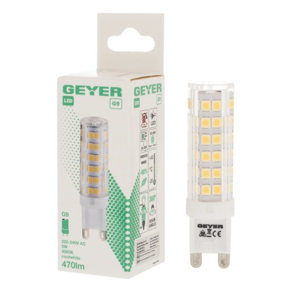 Geyer λαμπτήρας LED G9 4.8W 4000Κ LG95-PC - Image 3