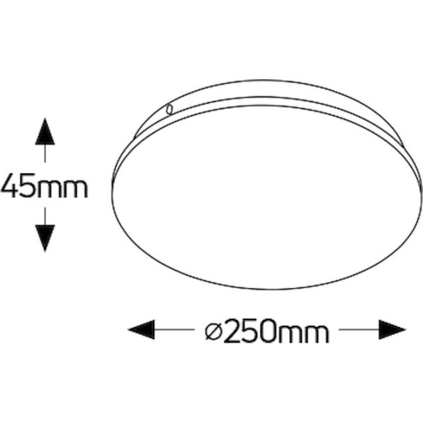 Geyer Γύψινη απλίκα LED 11W 3000K Φ250mm LGC250W - Image 2
