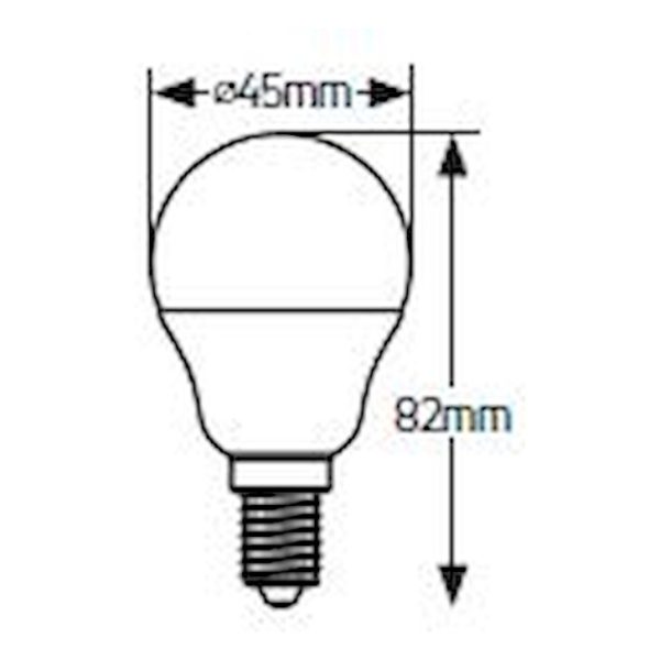 Geyer λαμπτήρας LED Σφαιρική 2.5W Ε14 6500K LGLDE143E - Image 2