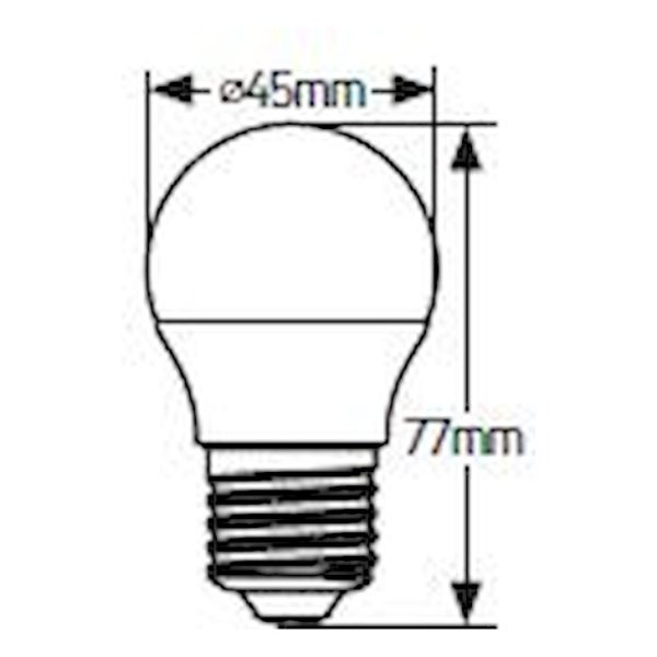 Geyer λαμπτήρας LED Σφαιρική 4.5W Ε27 6500K LGLDE275E - Image 3