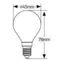 Λάμπα LED Σφαιρική G45 3W Ε14 3000K 250lm
