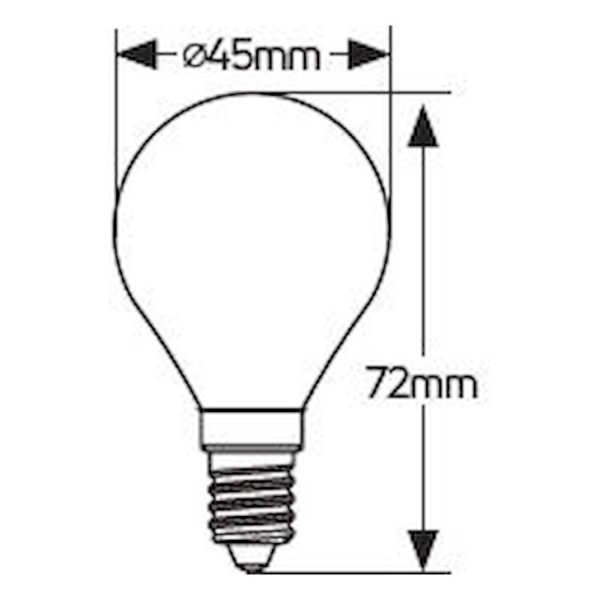 Geyer λαμπτήρας LED Σφαιρική 6W E27 3000K  LGLWE276S - Image 4