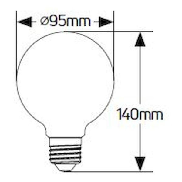 Geyer λαμπτήρας LED Γλόμπος 12W E27 3000K LGNWE2712 - Image 3