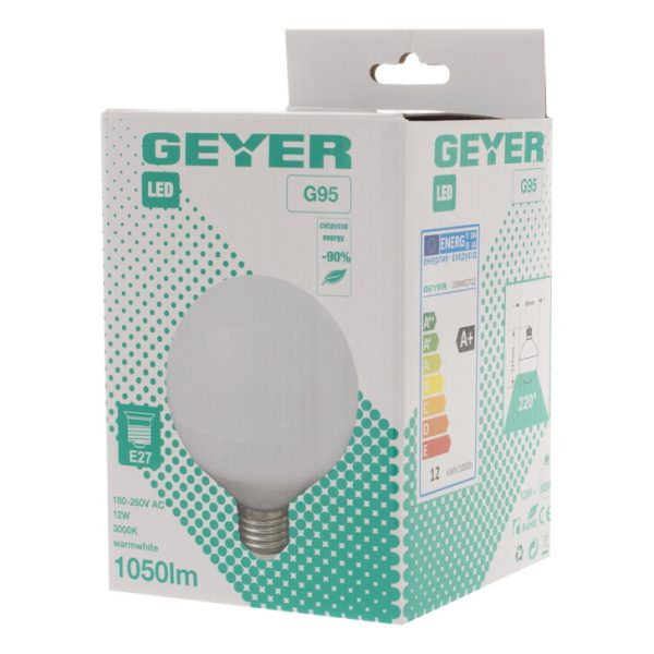 Geyer λαμπτήρας LED Γλόμπος 12W E27 3000K LGNWE2712 - Image 2
