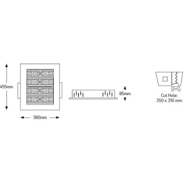 Geyer Φωτιστικό LED βενζινάδικου 200W 4000K IP65 LGSC200SR - Image 3