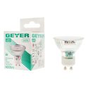 Geyer λαμπτήρας LED Glass 5W GU10 2700K 120° LHG5.120.27