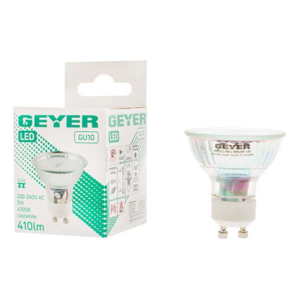 Geyer λαμπτήρας LED Glass 5W GU10 4000K 120° LHG5.120.40 - Image 3