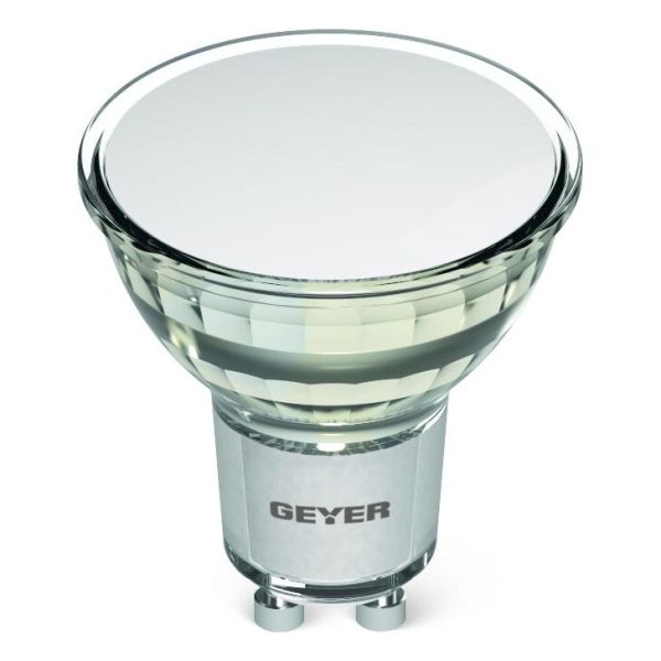 Geyer λαμπτήρας LED Glass 4.9W GU10 6500K 120° LHG512065E