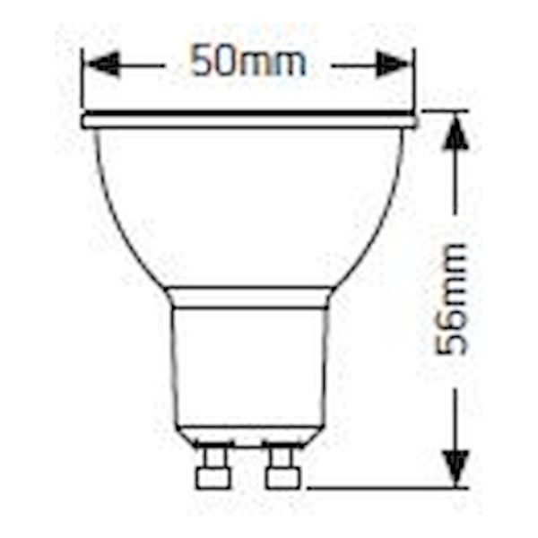 Geyer λαμπτήρας LED Glass 4.9W GU10 6500K LHG53665E - Image 2