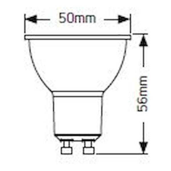 Geyer λαμπτήρας LED Glass 4.9W GU10 2700K LHG56027E - Image 3