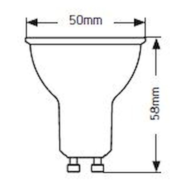 Geyer λαμπτήρας LED 5W GU10 6500K LHGD6E - Image 2