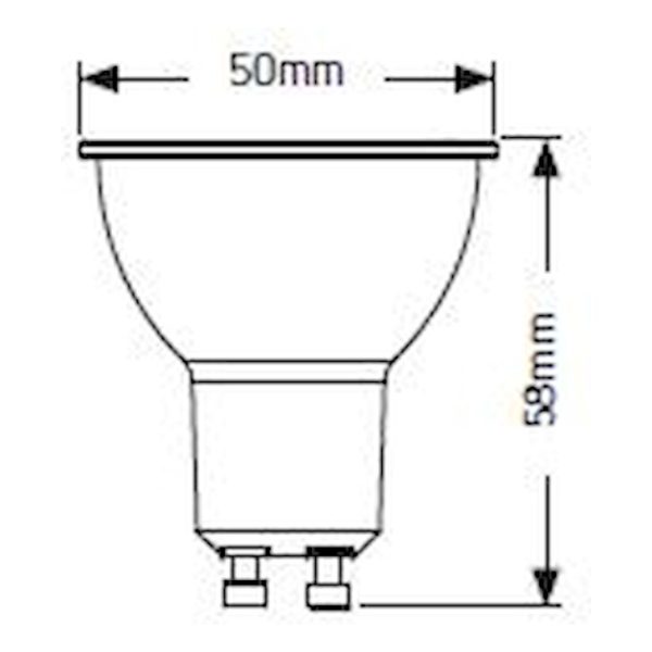 Geyer λαμπτήρας LED 3W GU10 3000K LHGW3E - Image 2