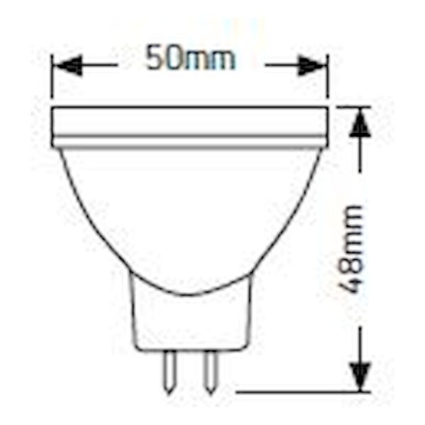 Geyer λαμπτήρας LED MR16 6W GU5.3 4000K 36° LHMC5.36E - Image 3