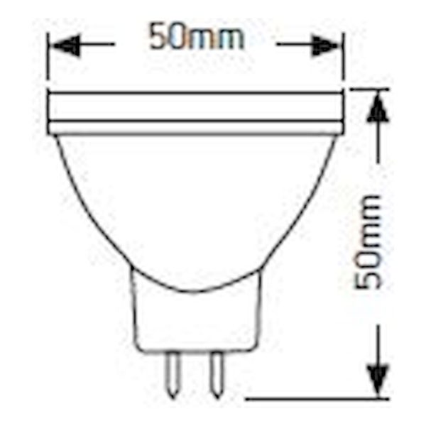 Geyer λαμπτήρας LED MR16 5W GU5.3 3000K LHMW6E - Image 2