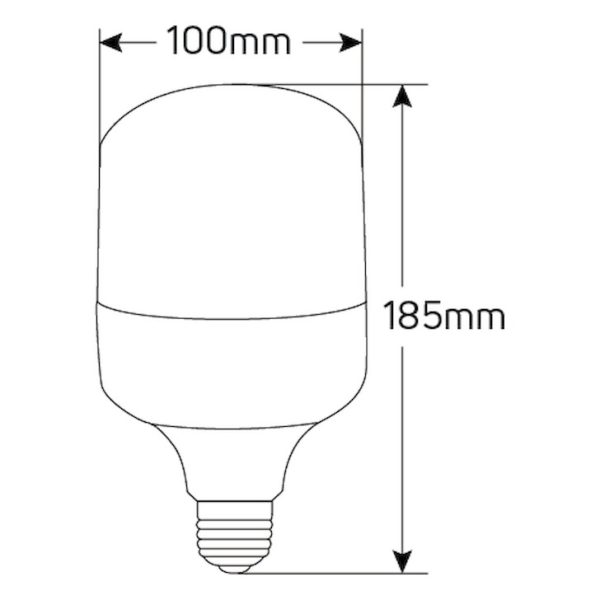 Geyer λαμπτήρας LED High Power Premium 27W E27 4000K IP44 LHPC2727 - Image 2