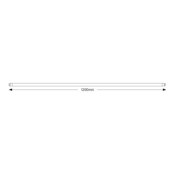 Geyer λαμπτήρας LED T8 ST 17W 3000K 1.2m με LED starter LHT8W120ST - Image 2