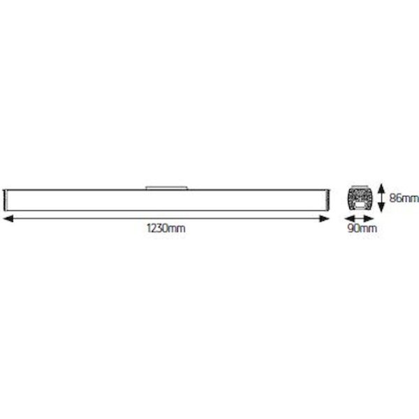 Geyer Φωτιστικό γραμμικό LED 200W 4000K 1130mm LINHB200CAS - Image 3