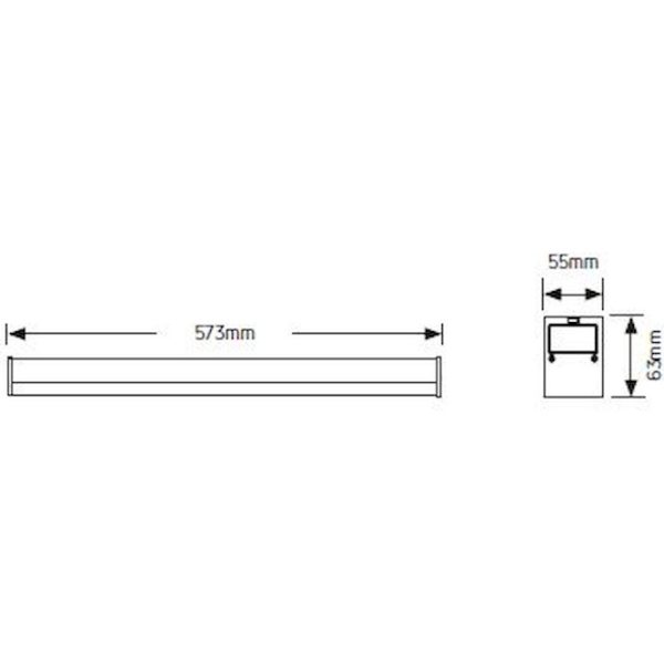 Geyer Φωτιστικό LED Line 18W 4000K 0.6m γκρι LLUT-0.6CD - Image 3