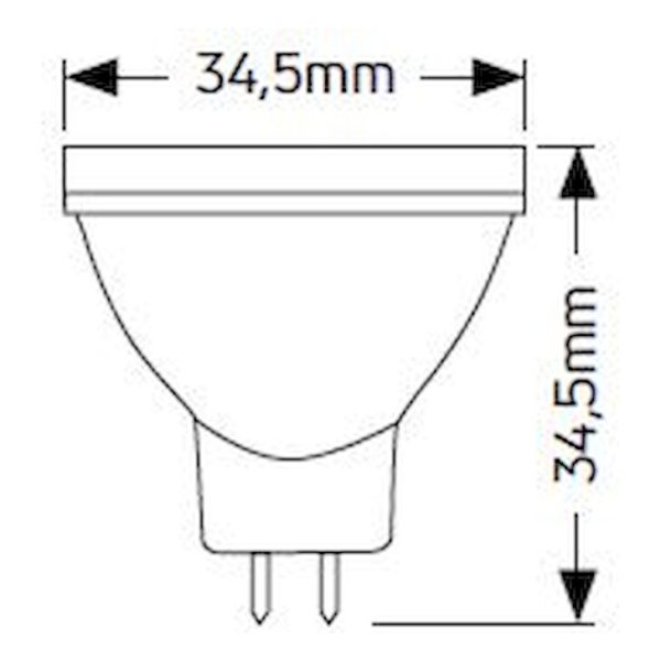 Geyer Λάμπα LED MR11 Glass 2W GU4 4000K 12V LMR11C - Image 3