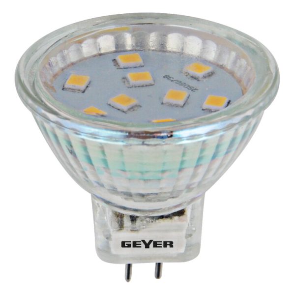 Geyer Λάμπα LED MR11 Glass 2W GU4 4000K 12V LMR11C