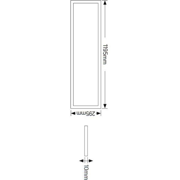 Geyer LED Panel Slim 120x30 40W 4000K LP120-30C5 - Image 2
