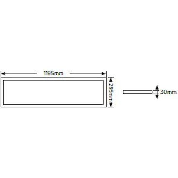 Geyer LED Panel Avra 120x30 40W 3000K UGR<19 LP13BLW5.UGR - Image 2
