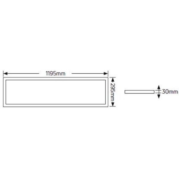 Geyer LED Panel Eco 120x30 40W 3000K LP13BLW - Image 3