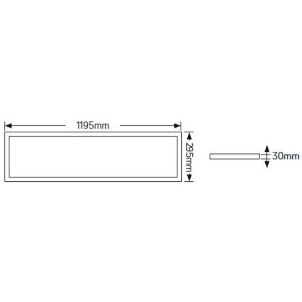 Geyer LED Panel Lithos 120x30 40W 3000K UGR<19 LP13G44W - Image 3