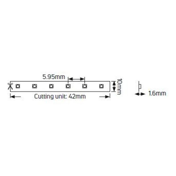 Ταινία LED Geyer 4000K 17.3W 24V 5m. LP173244065 Premium IP65 - Image 2