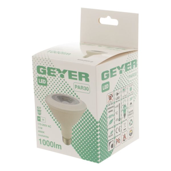 Geyer λαμπτήρας LED PAR30 11W E27 4000K LP30CE2711