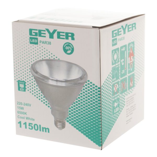 Geyer Λάμπα LED PAR38 15W E27 6500K IP65 LP38DE2715 - Image 2