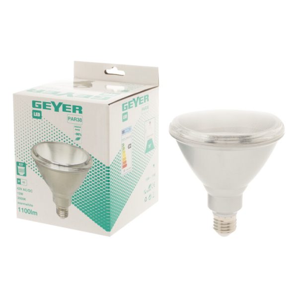Geyer Λάμπα LED PAR38 15W E27 3000K IP65 LP38WE2715 - Image 2