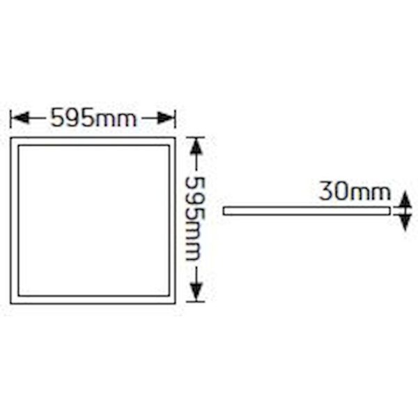Geyer LED Panel Avra 60x60 40W 4000K UGR<19 LP40BLC5.UGR - Image 2
