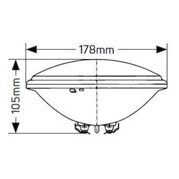 Geyer Λάμπα LED Πισίνας PAR56 18W 3000K 12V AC/DC IP68 LP56W18 - Image 3