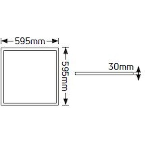 Geyer LED Panel Lithos 60x60 40W 3000K UGR<19 LP66G44W - Image 2
