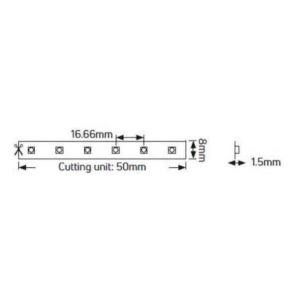 Geyer Ταινία LED Premium 7.2W 12V 4000K IP33 5Μ LP72124033 - Image 2