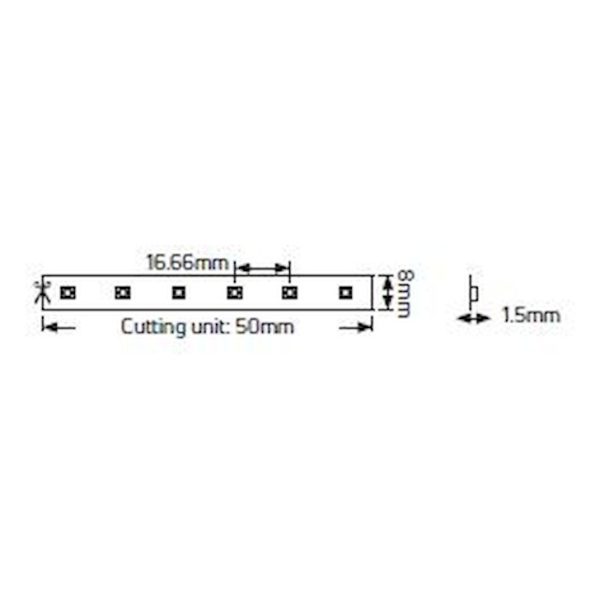 Ταινία LED Geyer 4000K 12V 7.2W LP72124065 Premium IP65 5m. - Image 2