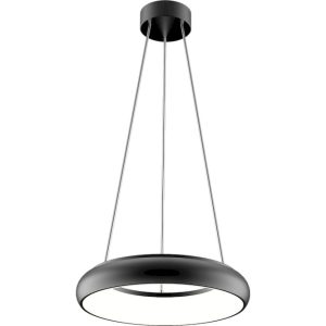 Geyer Φωτιστικό κρεμαστό LED 25W 3000K IP40 300mm μαύρο LPBW3025W