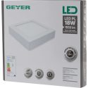 Geyer PL LED τετράγωνο 18W 6500K 200x200mm LPLD18TS