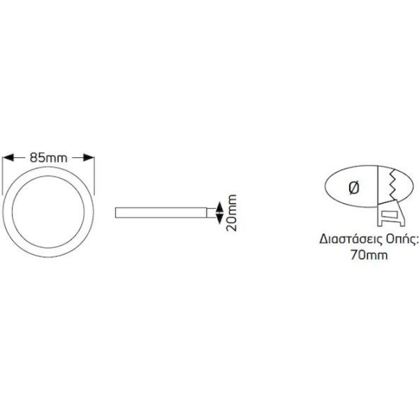 Geyer panel led 3W 3000K LPLW3S - Image 2